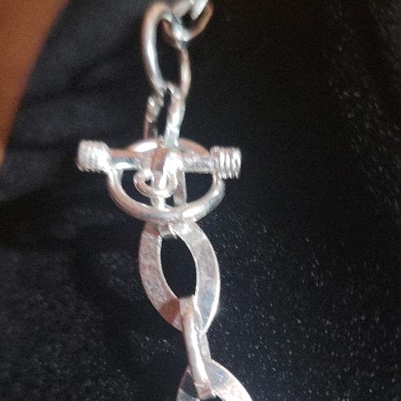 Elegant Sterling Silver 925 Abalone STATEMENT Necklace Gift Or To Keep - Picture 4 of 7